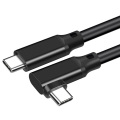 USB3.2 100W5A Type-c 90degrees AV-data Cable 4K60HZ 20gbps